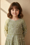 Front Cut Lehenga with Heavy Sharara for Kids | Designer Wedding Ethnic Wear | Hashmi Collection