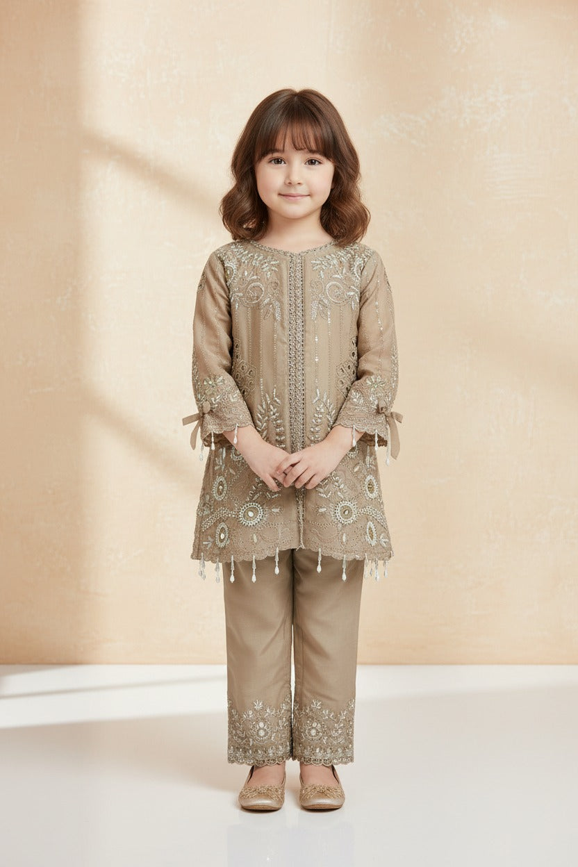 Karachi Style Pakistani Suit for Kids | Designer Ethnic Wear | Hashmi Collection